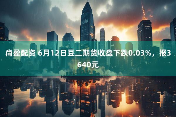 尚盈配资 6月12日豆二期货收盘下跌0.03%，报3640元